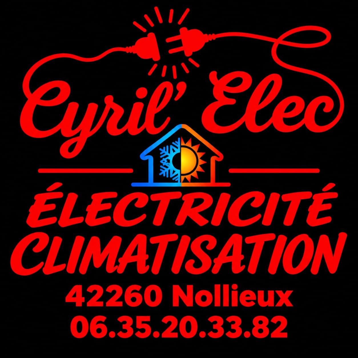 Logo Cyril'Elec électricité climatisation